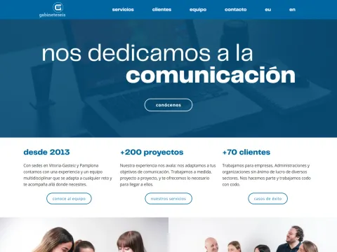 Diseño web para Gabineteseis — Gabinete de Prensa · Iker Ruiz Pou, Vitoria-Gasteiz