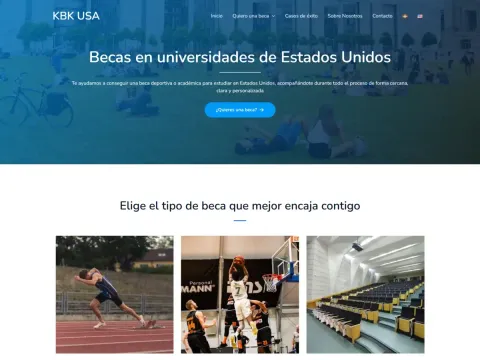 Diseño web para KBK USA — Consultoría educativa · Iker Ruiz Pou, Vitoria-Gasteiz