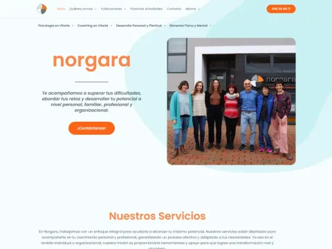 Diseño web para Norgara — Psicología & Coaching · Iker Ruiz Pou, Vitoria-Gasteiz