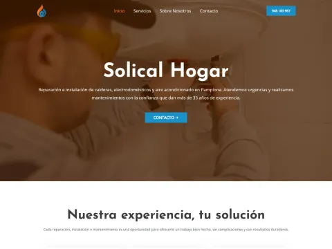 Diseño web para Solical Hogar — Instalaciones del hogar · Iker Ruiz Pou, Vitoria-Gasteiz