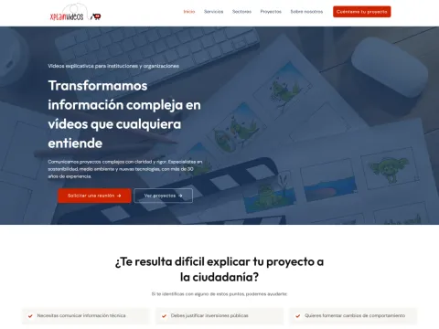 Diseño web para Xplainvideos — Vídeos explicativos · Iker Ruiz Pou, Vitoria-Gasteiz