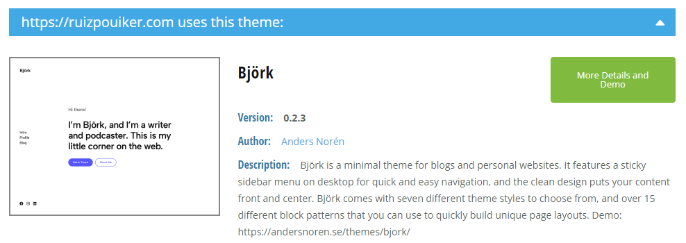 descubrir tema wordpress pagina web
